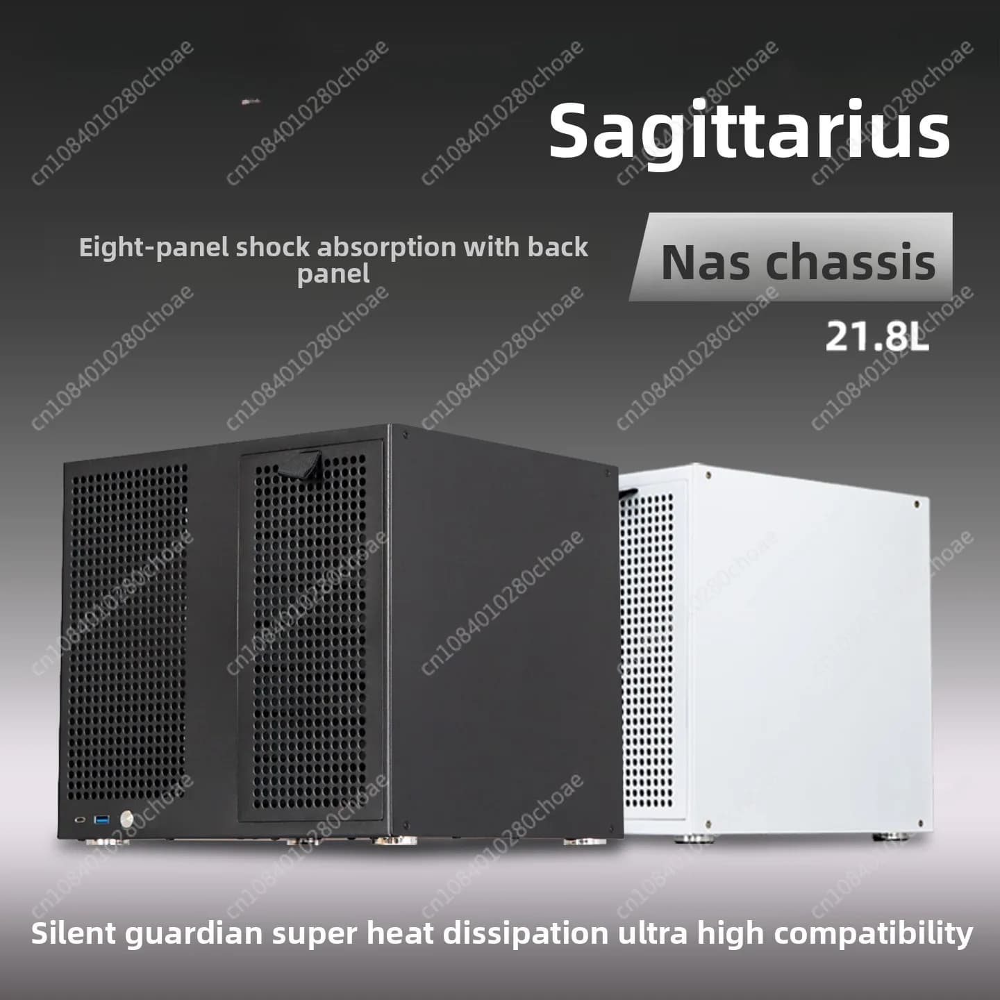 Chassis NAS a 8 dischi con backplane Alimentatore ATX MATX Full Height PCIe Synology AIO Storage UNRAID