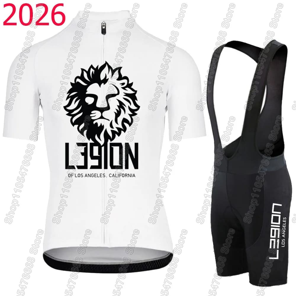 LEGION OF LOS ANGELES 2026 Team Mens Cycling Jersey Set Summer Bicycle Clothing Shirts Suit Bicycle Bib Shorts MTB Ropa Maillot