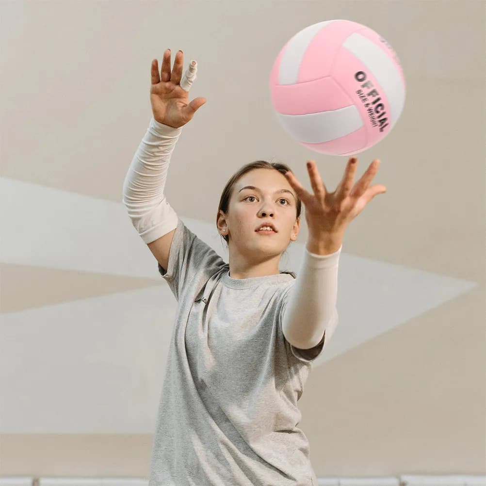 2 Palloni da pallavolo per allenamento indoor, materiale spesso, uso a lunga durata, per esami di ammissione