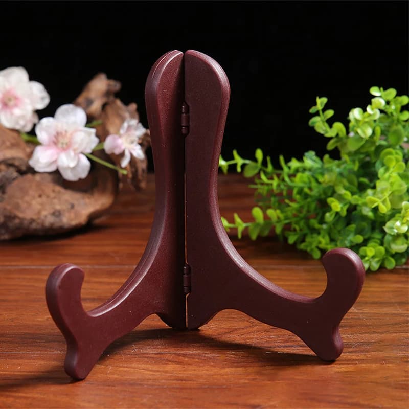 🌟1pc Plastic Easels Plate Holders Display Stand Picture Frame Photo Tools Display Dish Rack Home Decoration Small Easel Rack