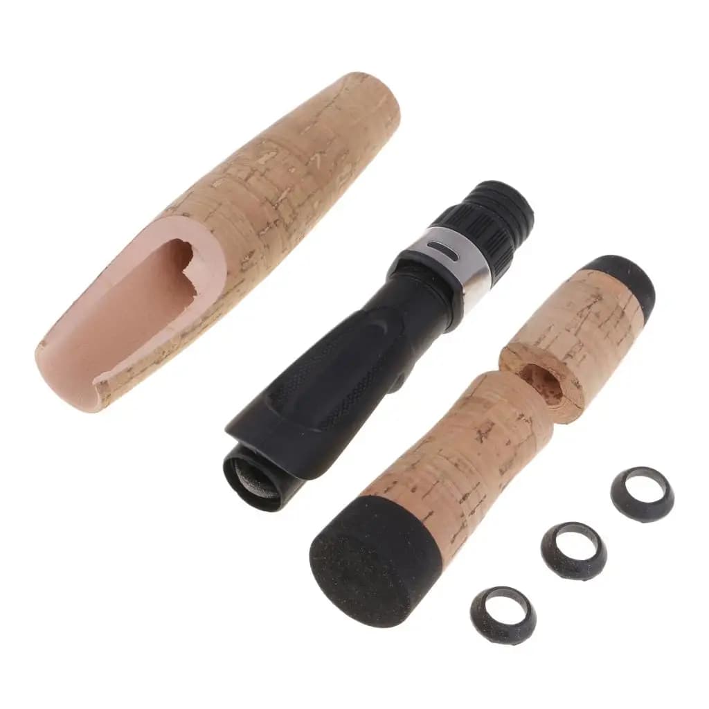 Fishing Rod Handle Kit with Composite Cork Grip and Reel Seat Easy Install for Rod Building Enthusiasts