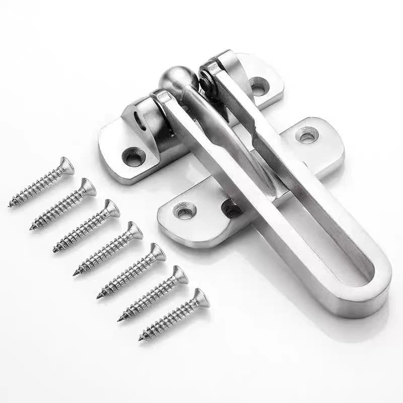 304 Stainless Steel Room Anti-theft Buckle Door Bolt Insurance Latch Anti-lock Door Chain Buckle Latch Type