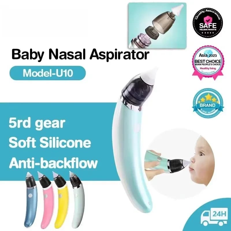 Aspiratore Nasale Elettrico per Neonati, Pulitore Nasale Automatico, Attrezzatura per Nasaline, Sicuro, Igienico, Rimovibile, per la Pulizia del Naso