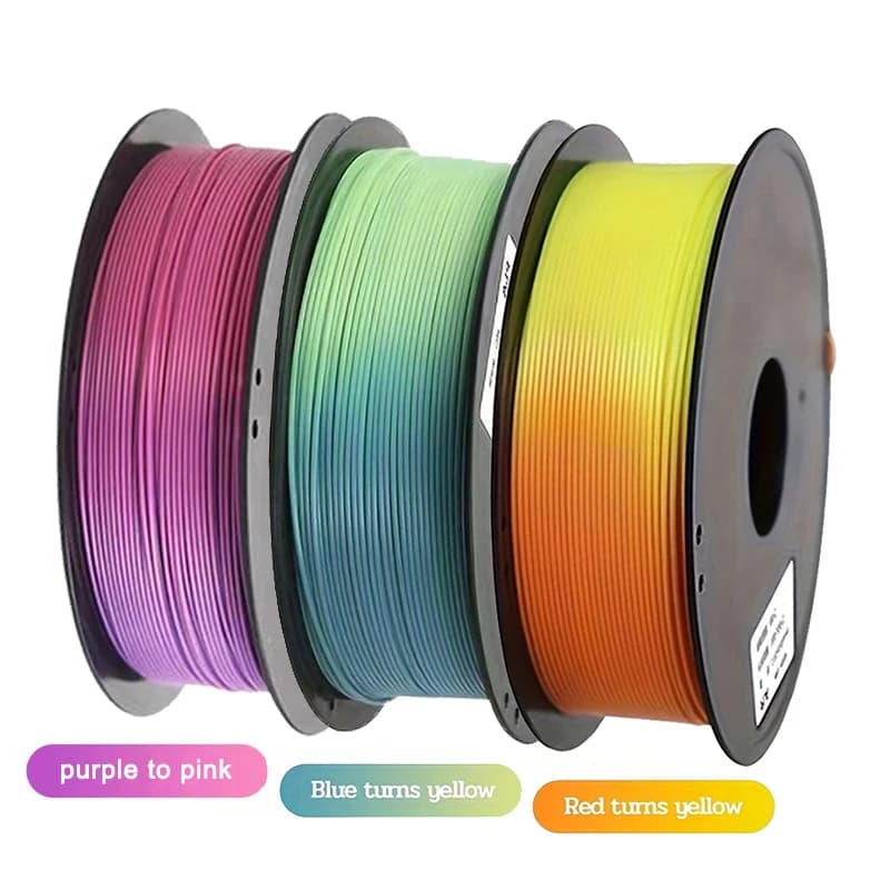 Filament for 3D printer from 1,75 mm PLA from purple to pink Change color with temperature 3D printing Sublimation Pla Material 250 g 500 g 1 kg