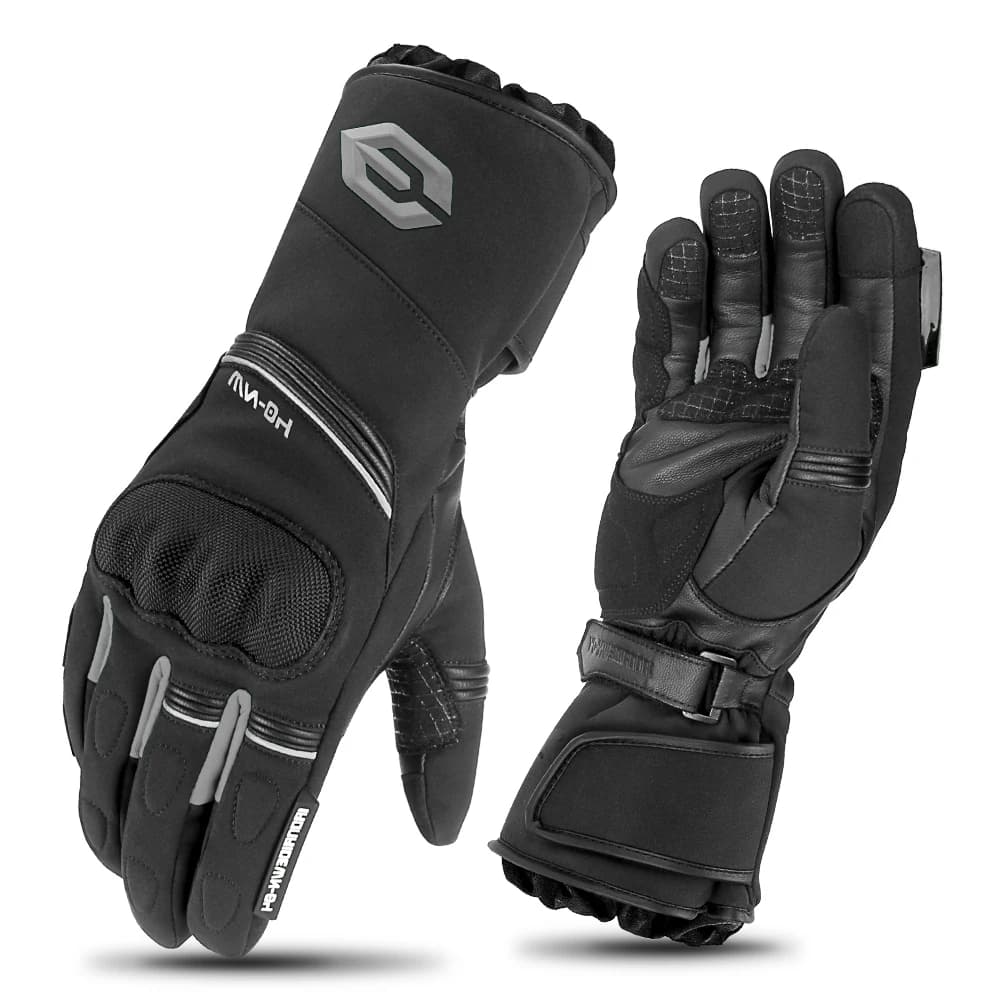 Guanti da moto da equitazione antiscivolo impermeabili Guanti da moto Ispessimento invernale Guanti touch screen anticaduta Guanti protettivi con dita intere
