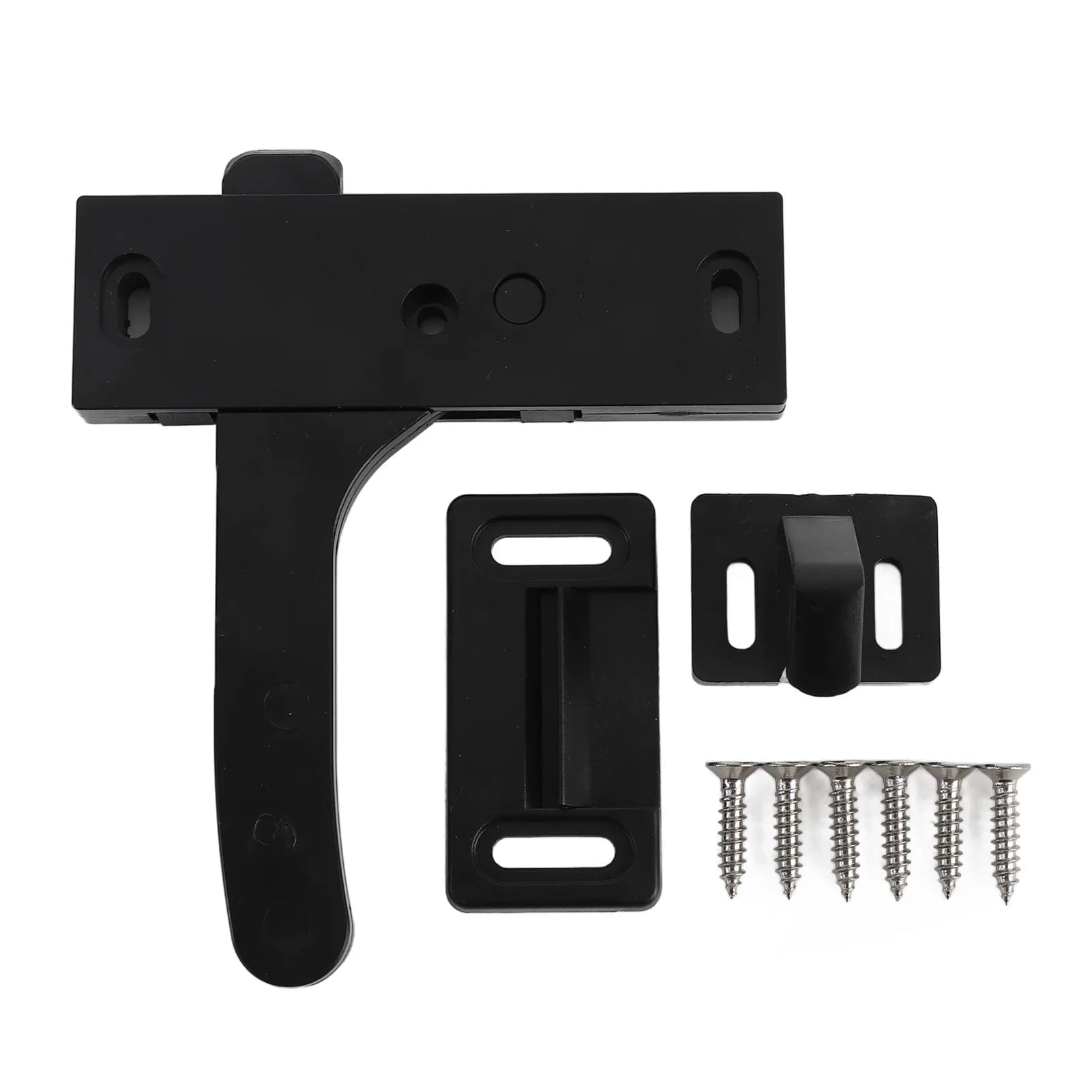 Kit di ricambio per maniglia e chiusura della porta della roulotte con viti, lato destro, per camper, motorhome, roulotte da viaggio, nuovo
