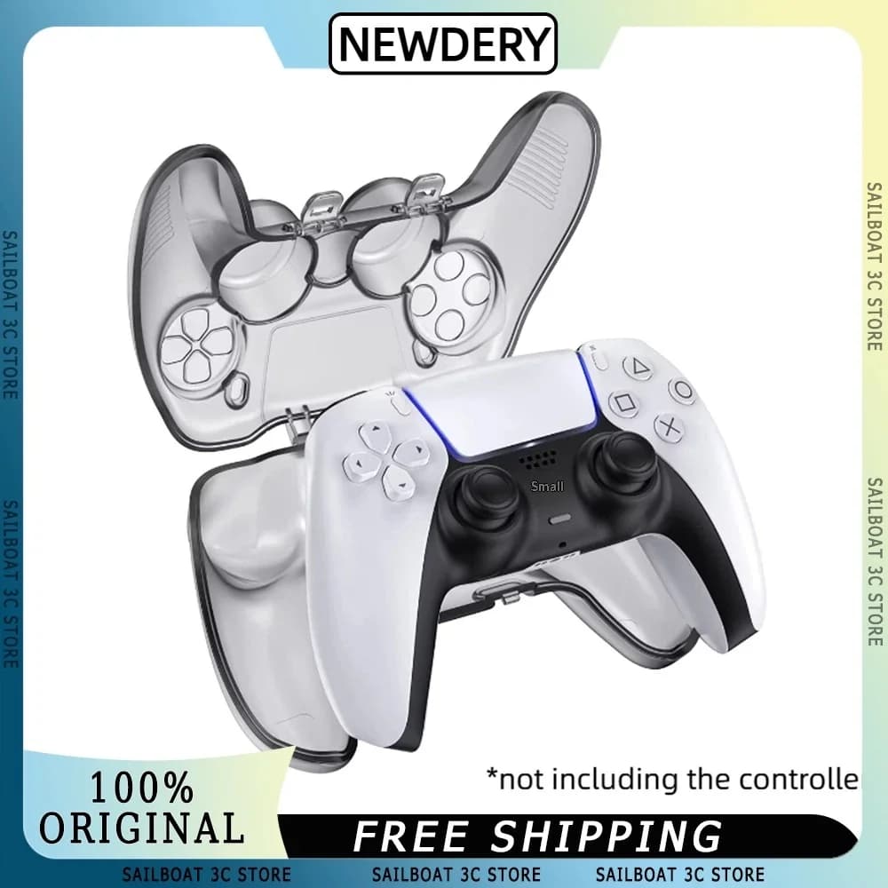 NEWDERY Custodie Protettive per Controller Wireless DualSense PS5, Anti-Polvere, Integrate, Rigide, Antiurto, Accessori PS5