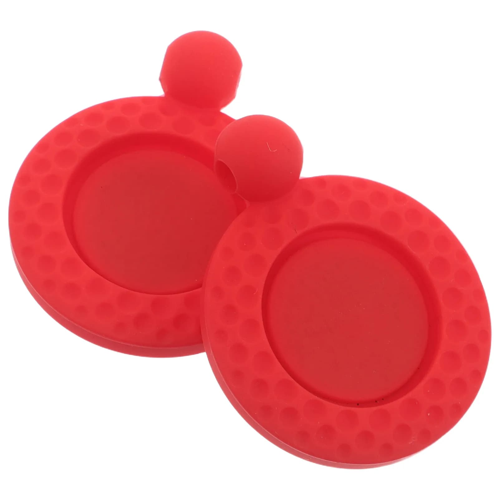 2 Pezzi Clip per Cappello con Marcatore di Posizione per Palline da Golf, in Silicone Rosso, Leggero, Accessorio da Golf, Supporto per Marcatore per Precisione sul Green
