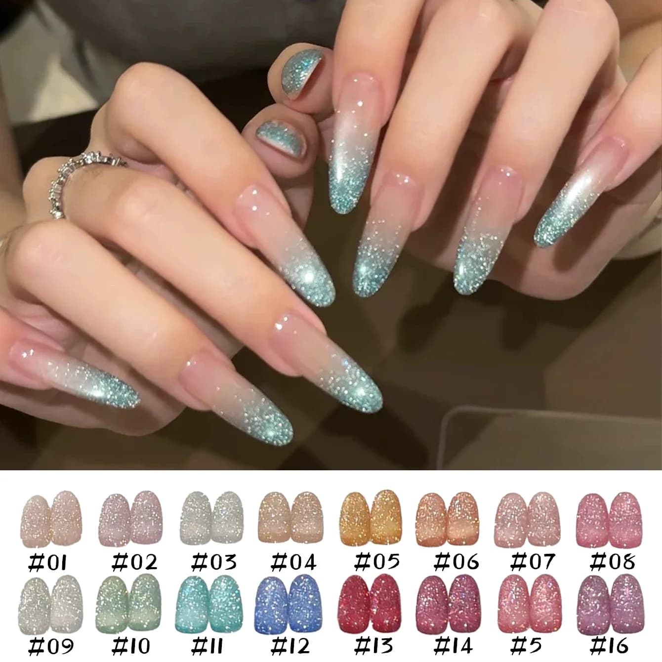 12ML 1 pz Nuovo Stile 2026 Smalto Gel Unghie Estivo Giapponese Carino Effetto Sbiancante Pietra Stellata Spezzata Glitter Trasparente Diamantato