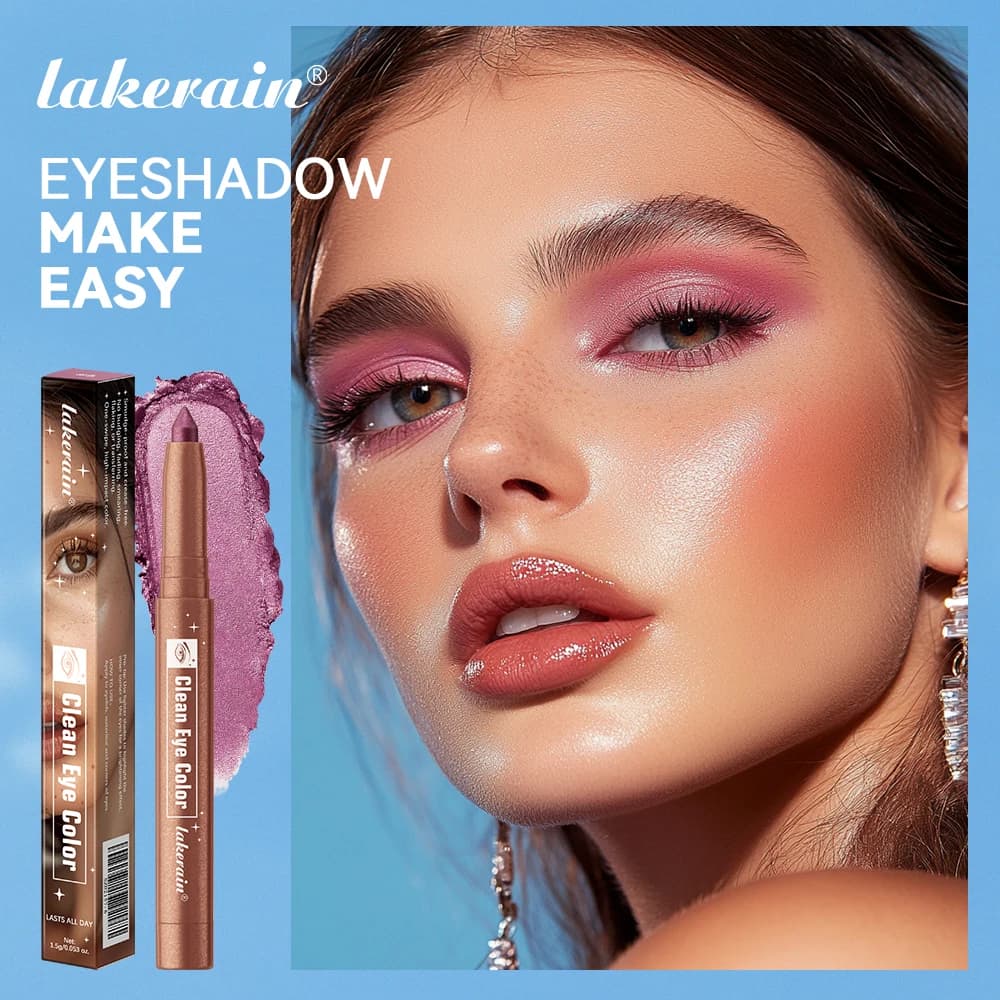 Lakerain Bastoncini per ombretti Formula ultra cremosa leggera e costruibile Colore occhi a lunga durata a prova di sbavature