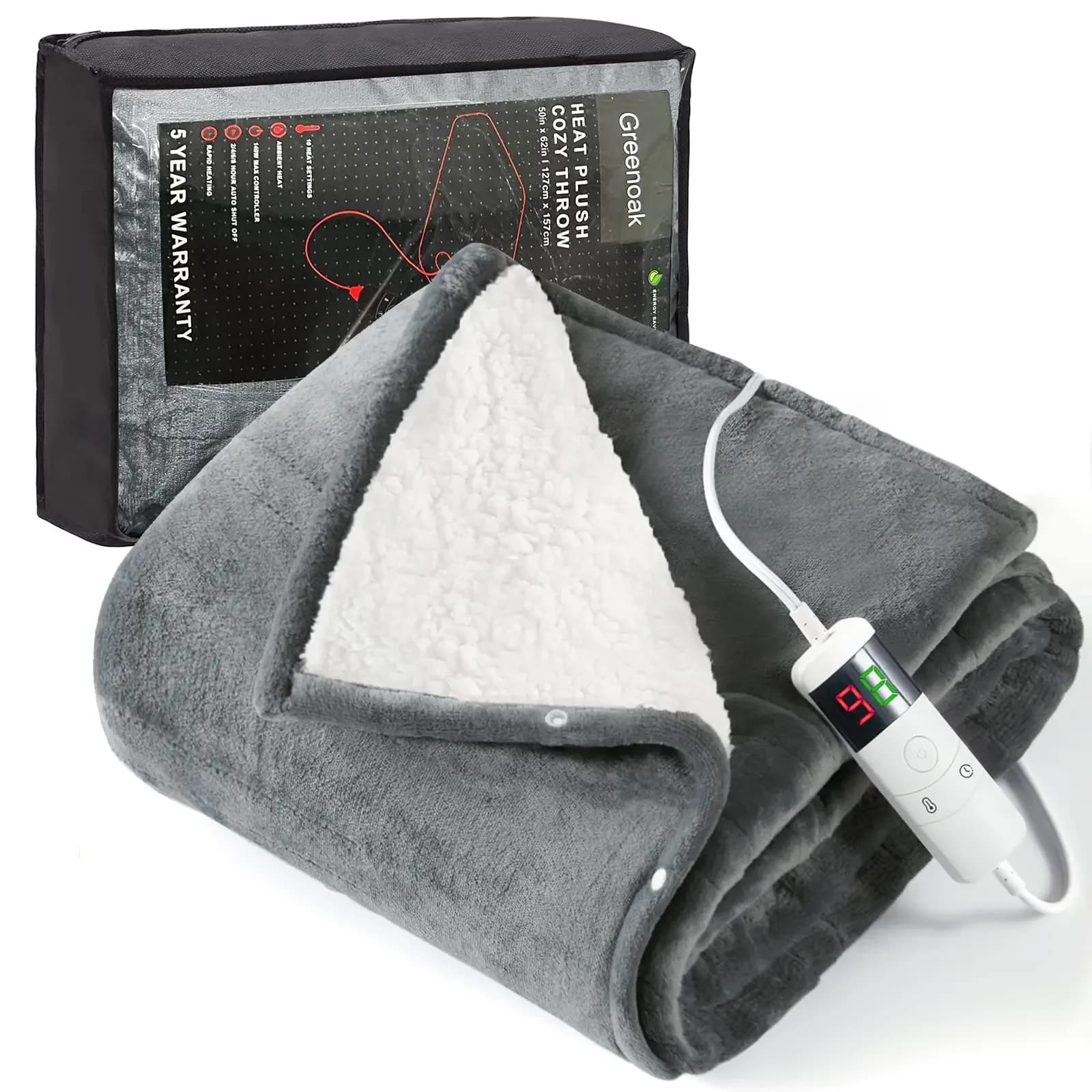 Acquista una nuova morbida coperta riscaldante invernale calda in peluche riscaldata in flanella