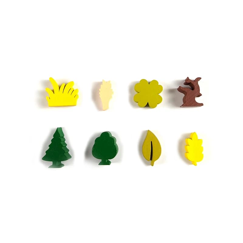 Accessori per giochi da tavolo Pianta token marker modello pezzi di scacchi fai da te in legno colorato giocattoli educativi puzzle indicazione dadi conteggio
