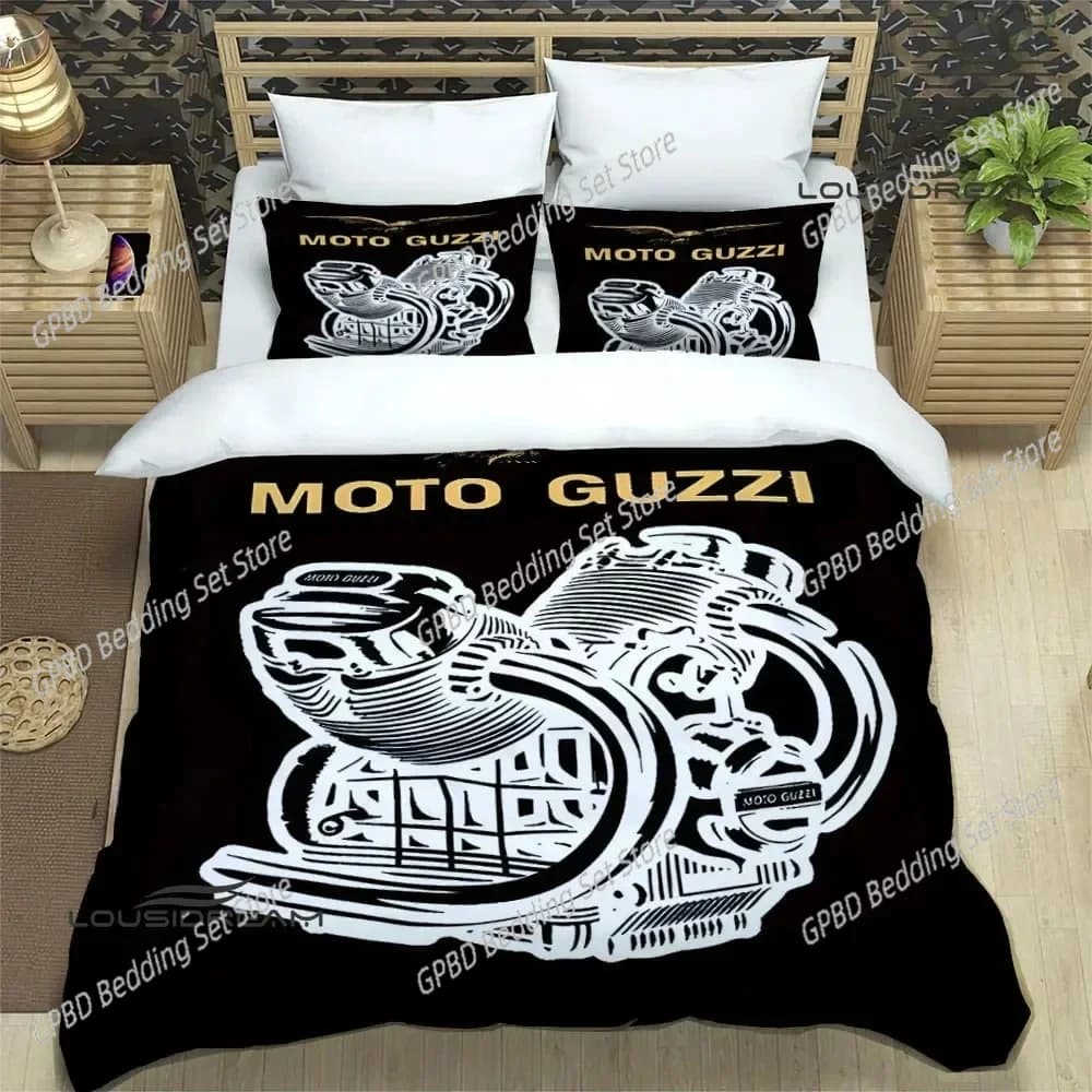 Set di biancheria da letto stampati per moto Guzzi set di forniture per letto squisito set copripiumino set di biancheria da letto set di biancheria da letto regalo di compleanno di lusso