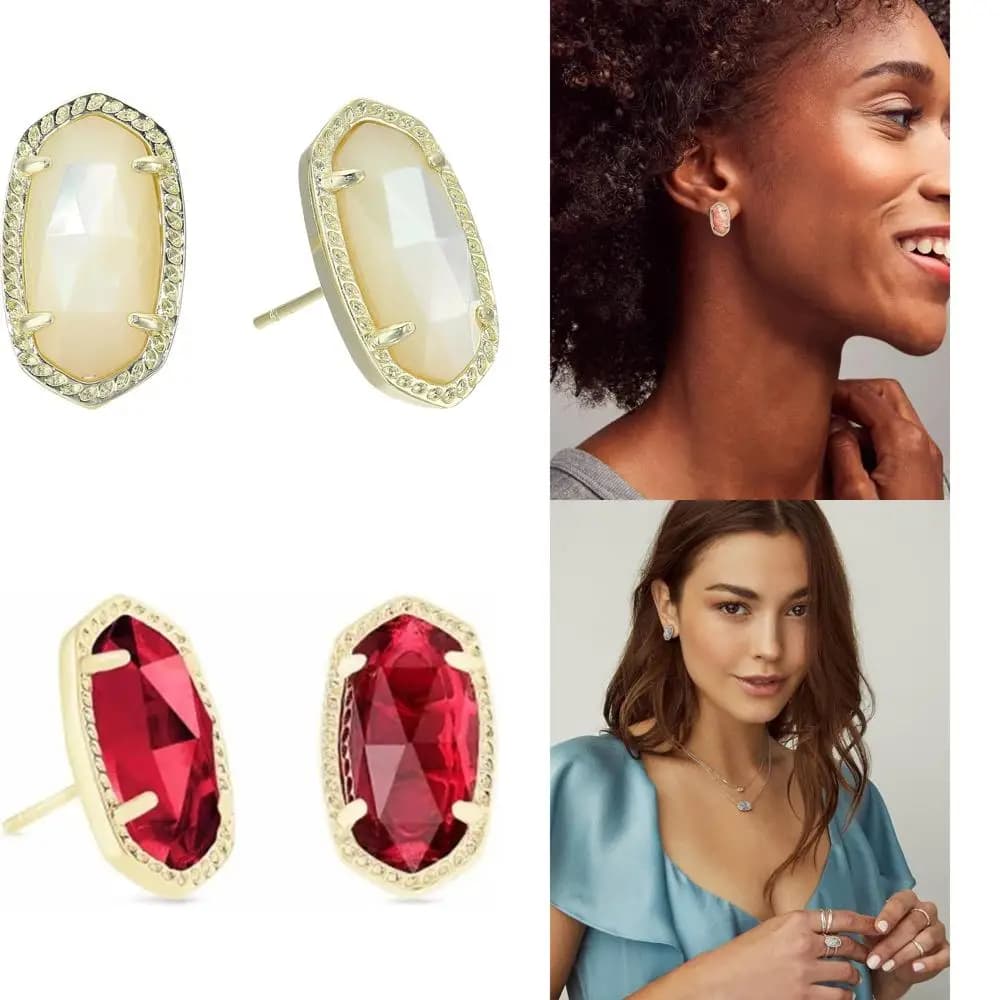 Elegant fashionable earrings for women, elegant design Ellie, perfect accessory to wear everyday