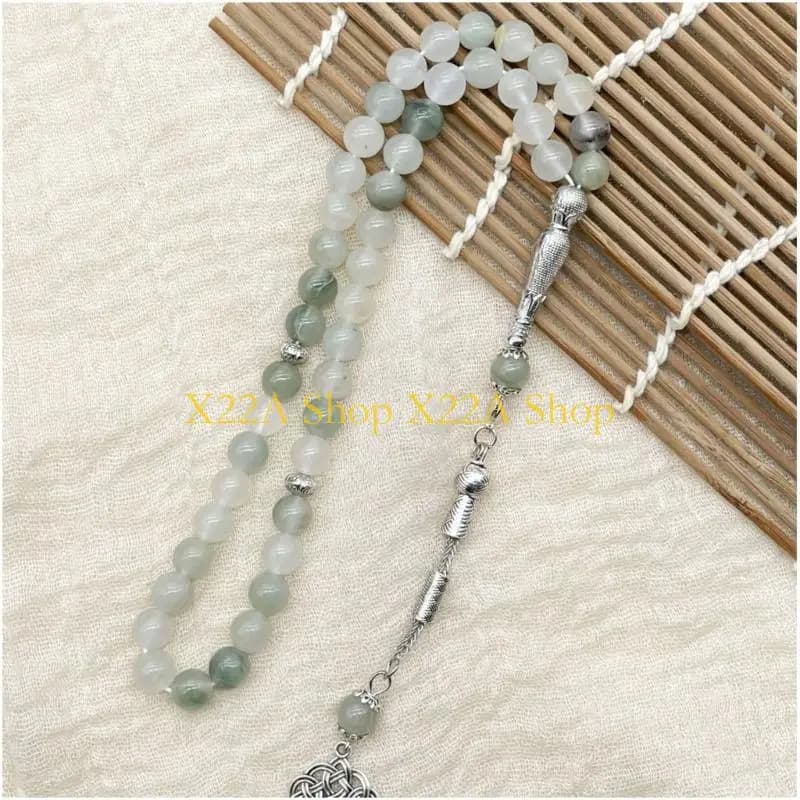 Bracciale unico fatto a mano con perle vetro con 45 perle giada simulate Modello culturale Hui Gioielli quotidiani