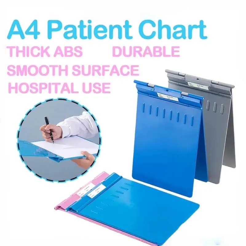 Thickened Patient Chart Splint ABS Record Folder Patient Chart File Folder Lightweight Practical Folding File