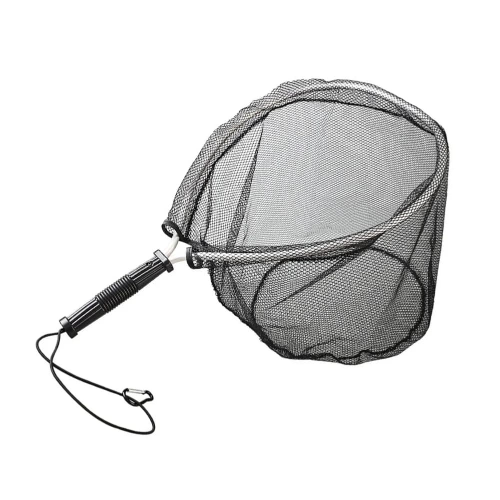 Aluminum Alloy Fly Fishing Landing Net with Quick Drying Nylon Mesh for Mini Scoop Use 50cm Lightweight Portable Design