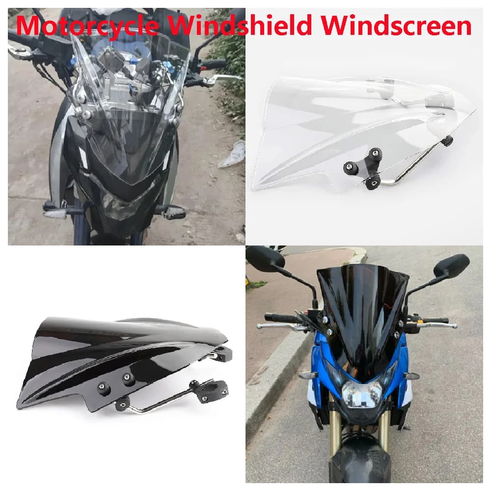 Fit for Suzuki GSR 750 600 400 ABS GSR750 GSR600 GSR400 Motorcycle Windscreen Adjustable Windshield Deflector Cover Modified Set