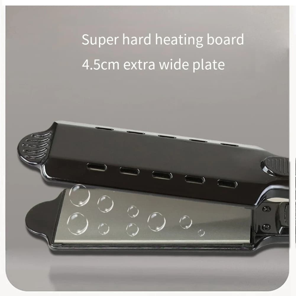 Professional steam flat hair plate for salon for all hair types American Spina at five adjustable temperatures