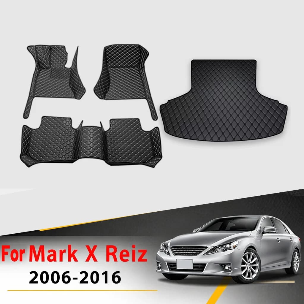 Car Floor Mats Trunk Carpets For Toyota Mark X Reiz 2016 2015 2014 2013 2012 2011 2010 2009 2008 2007 2006 Interior Accessories