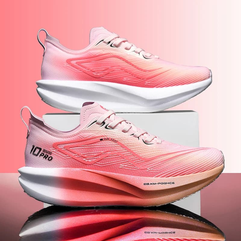 Men's Lightweight Rebound Anti-Slip Running Shoes, Four-Season Knitted Breathable Mesh Casual Sports Shoes, Extra Large Size Road Running Shoes
