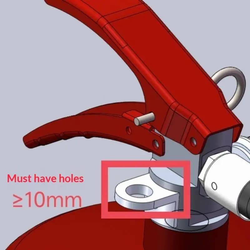 New L Shaped Fire Extinguisher Wall Mount Hanging Hook Heavy Duty Support Holder For Fire Extinguisher Home Garage Workshop Use