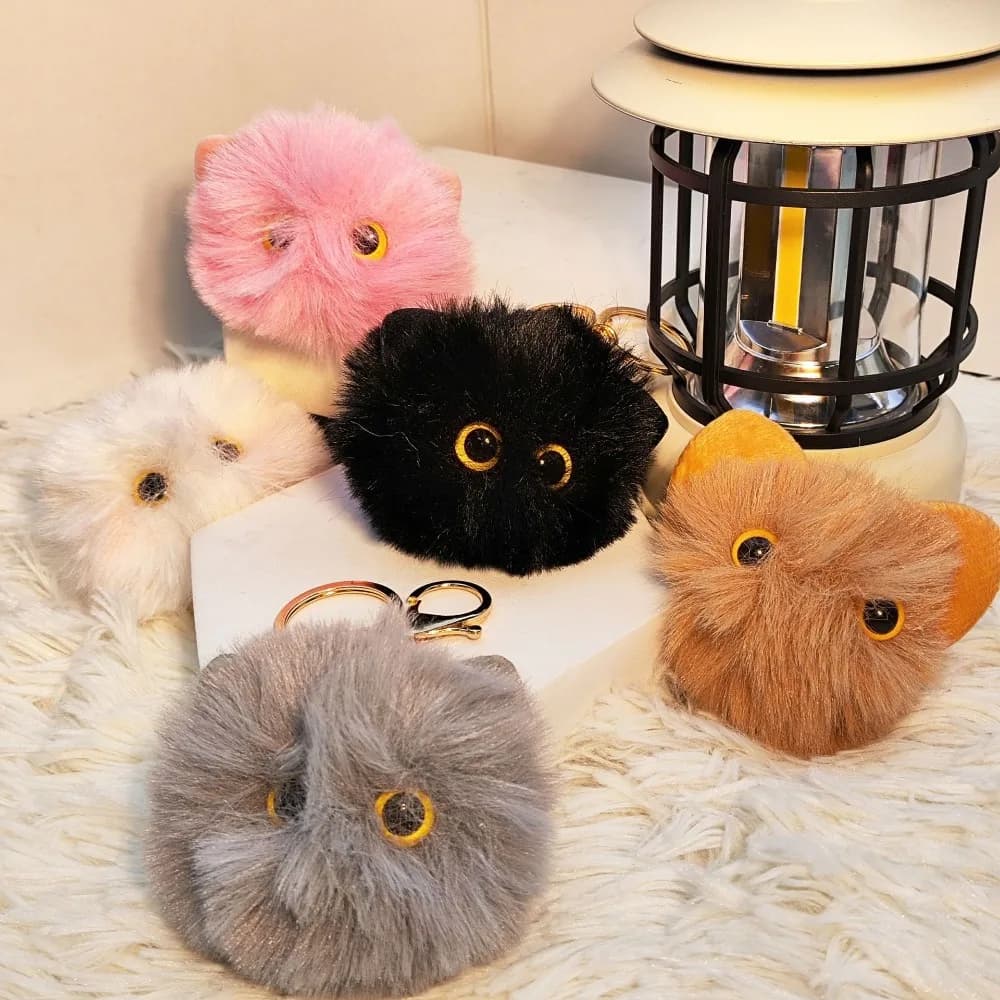Keychains for the shape of a stick, decoration for the bag, ring key rings for the car, small doll key rings, pendants for the phone, gifts for the enlarged
