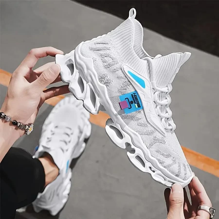 Scarpe da Uomo con Suola Spessa Stile Dad Shoes, Scarpe da Ginnastica Traspiranti per Outdoor e Running
