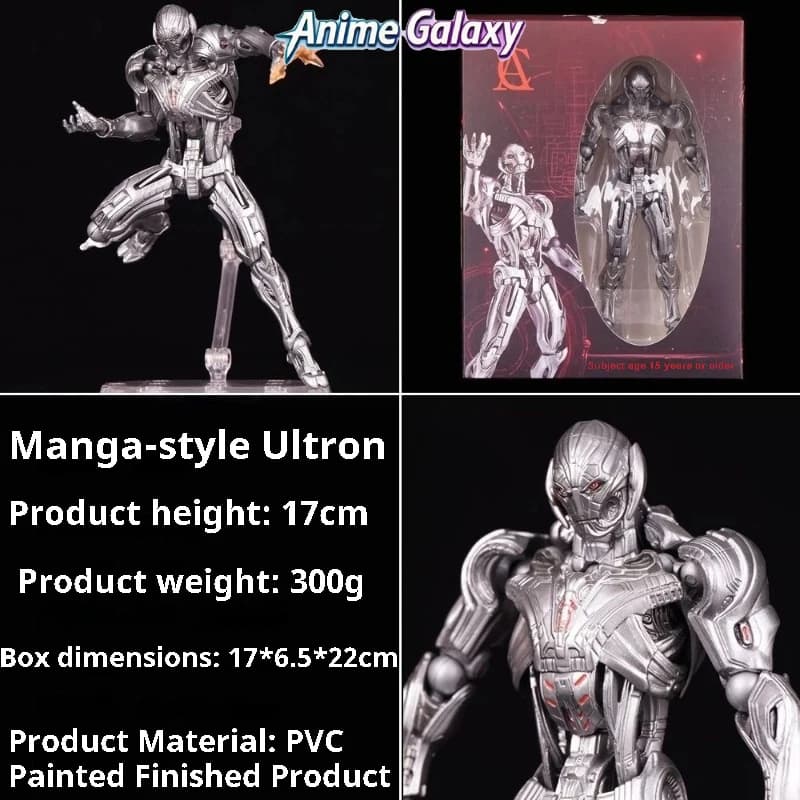 Action Figure Articolata Stile Yamaguchi di Ultron, Super Cattivo Anime, Modello di Bambola Mobile in Scatola, Oggetto da Collezione per Scrivania