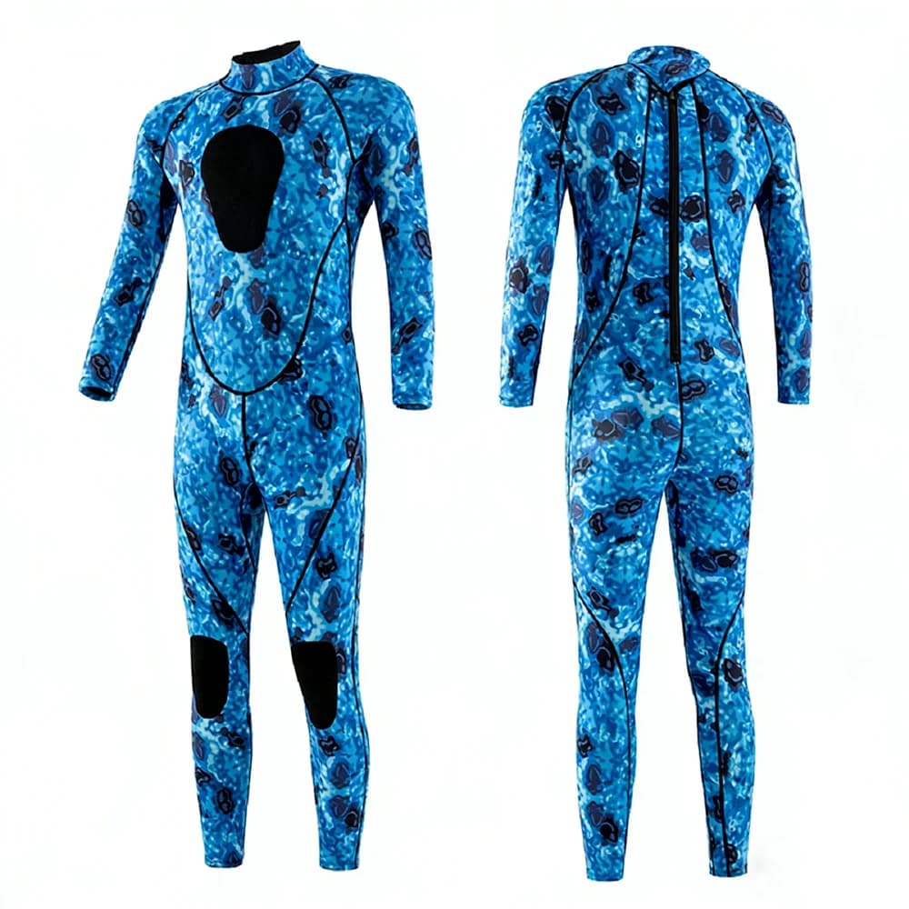 Mute per pesca subacquea da 3 mm Mute in neoprene Pesca Immersioni Surf Snorkeling Kayak Camouflage Adulto Full Body Termico Tenere al caldo