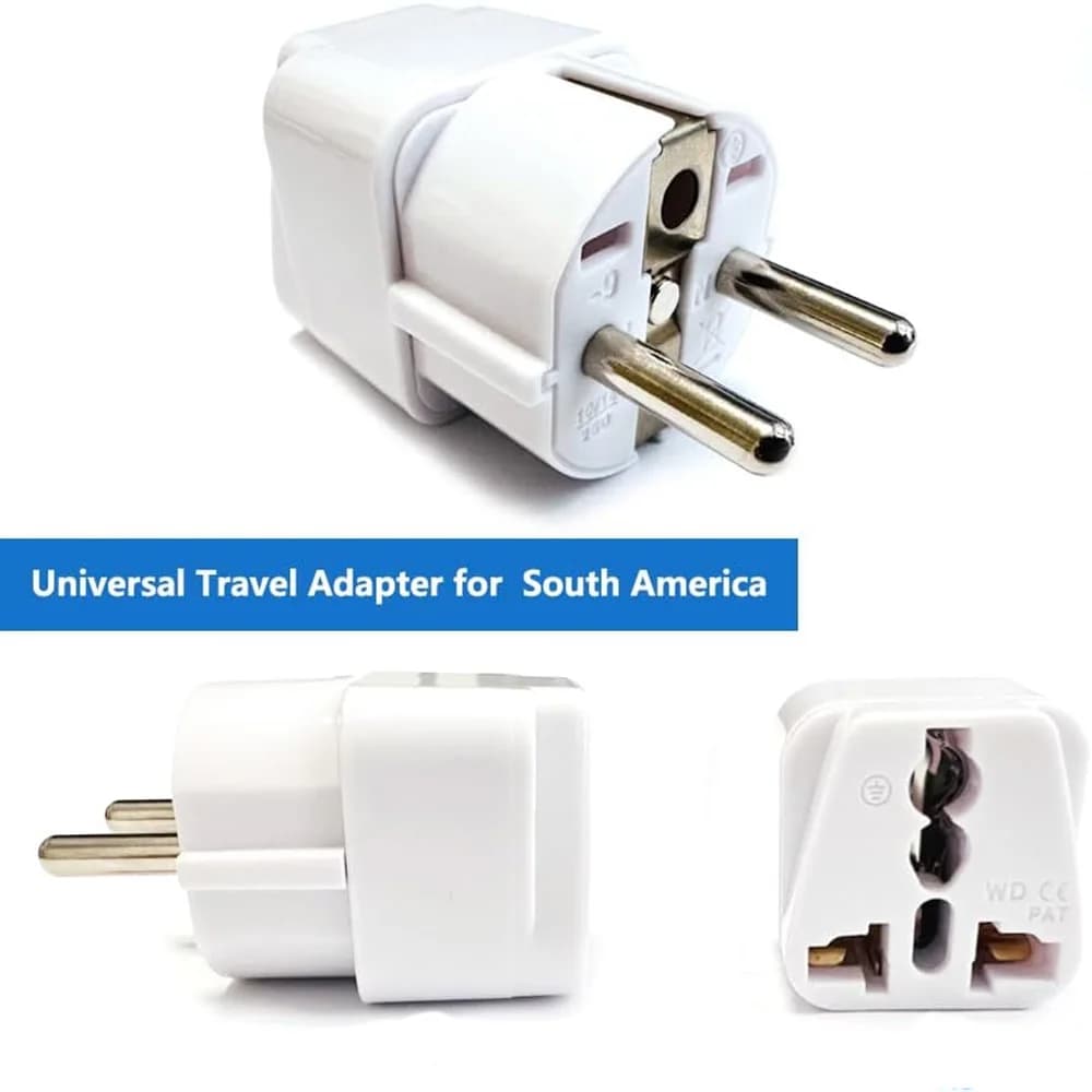 Universal Travel Plug Adapter AU UK US to EU Schuko Type Pure Copper Material for Germany France Indonesia South Korea Russia.