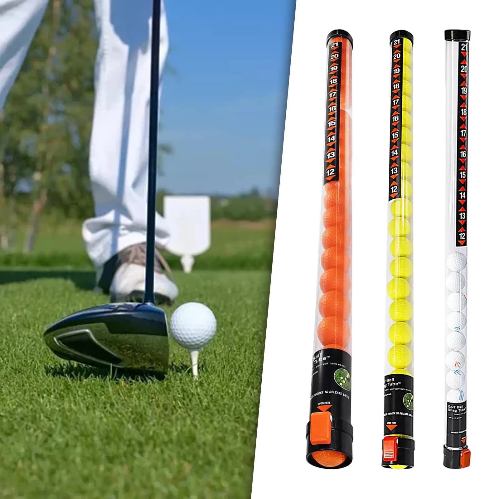 Golf Ball Retriever Golf Ball Picker Practice Storage Long 36" Golf Ball Pickup