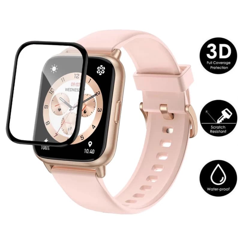 Pellicola protettiva trasparente con bordo morbido curvo 3D Smartwatch Full Cover per Amazfit POP 2 Screen Protector POP2 Smart Watch accessori