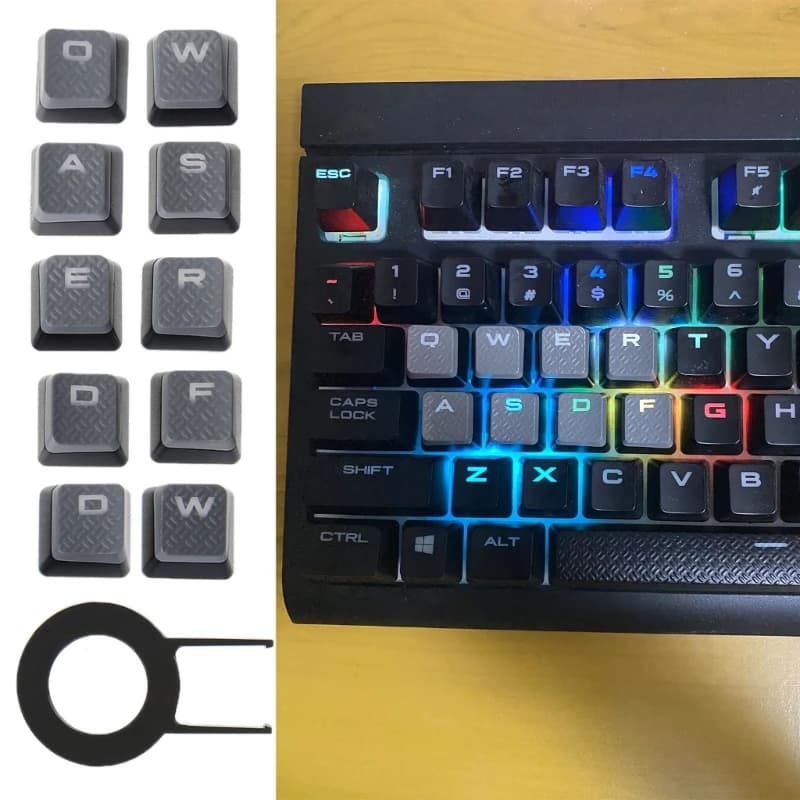 Backlit 10-key anti-slip keyboards for K70 RGBK70 K95 K90 K65 K63 F19E keyboard switches
