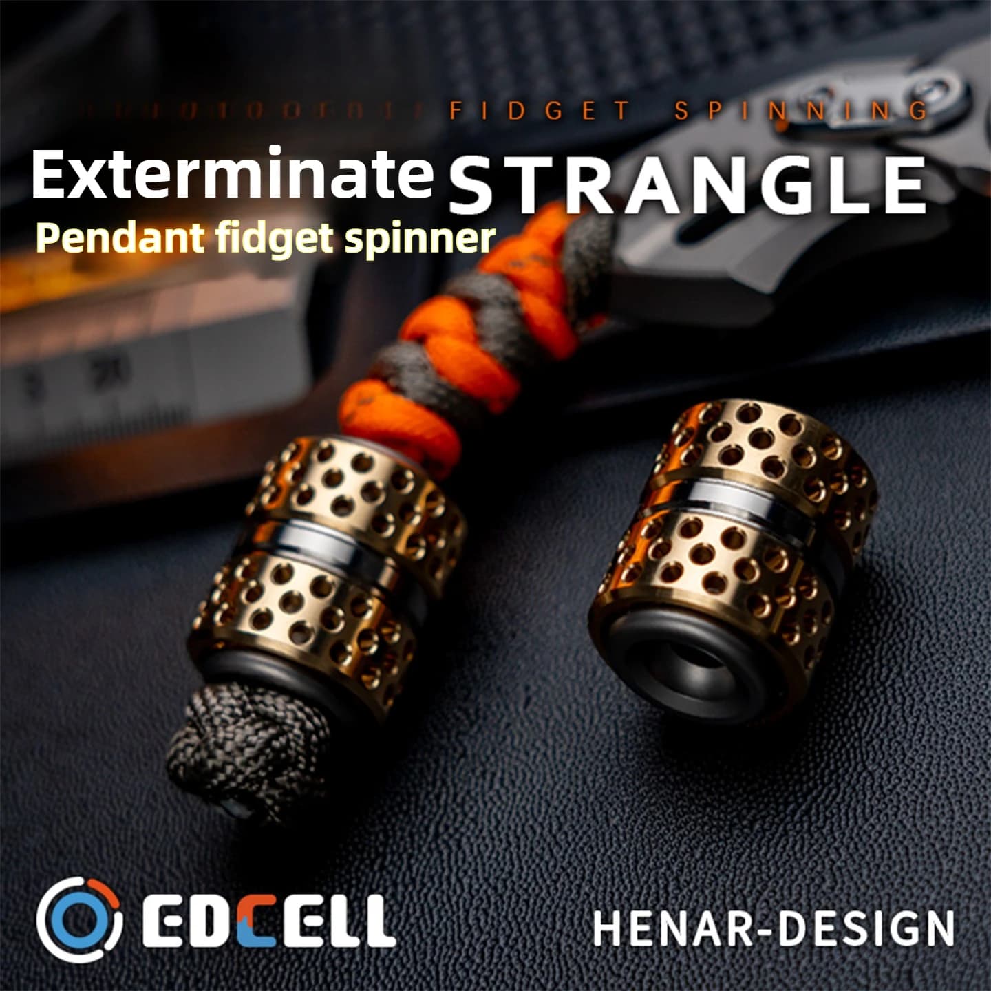 EDCELL Ciondolo Fidget Spinner Giocattolo antistress portatile per esterni