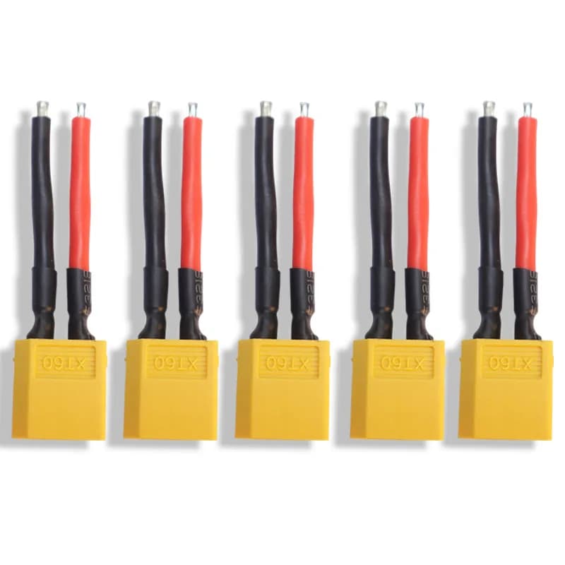 1/2/3/4/5/10Pcs 5CM XT60 Plug Female and Male Connector with 55mm/ 2.17inch 14AWG Silicon Wire for RC Lipo Battery Cable Drone