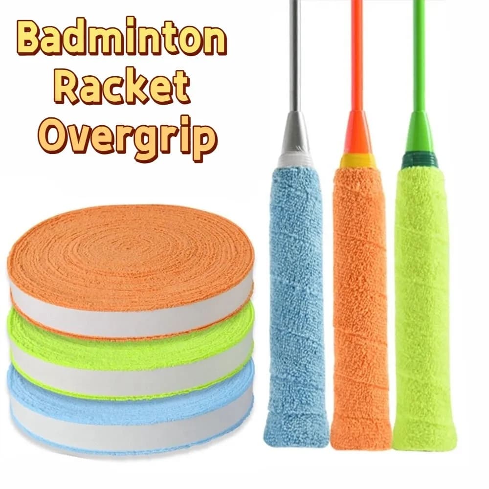 Overgrip Colorato per Racchetta da Badminton, Antiscivolo, Lunghezza 10M, Impugnatura Traspirante e Morbida per Tennis e Badminton