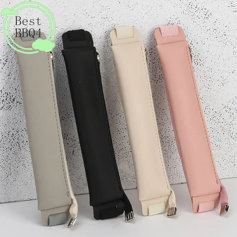 (BBQ4)Pu Leather Elastic Buckle Pencil Case Notebook Pen Bag Touch Screen Pen Cover