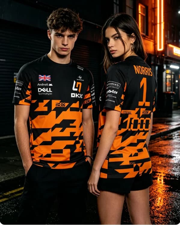 Oscar Piastri #81 Family Racing T-Shirt Quick Dry Breathable Short Sleeve Unisex Casual Sportswear for Motorsport Fans