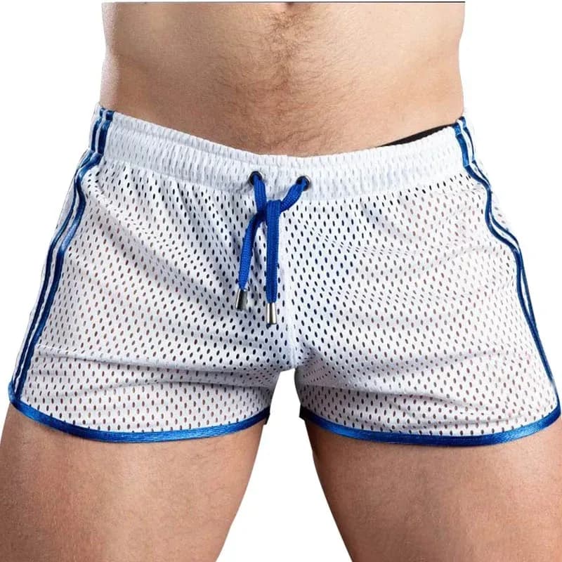 Nuovi pantaloncini da corsa sportivi da uomo da palestra Griglia ad asciugatura rapida Pantaloni corti da allenamento Abbigliamento da palestra Uomo Calcio Tennis Allenamento Pantaloncini da bagno da spiaggia