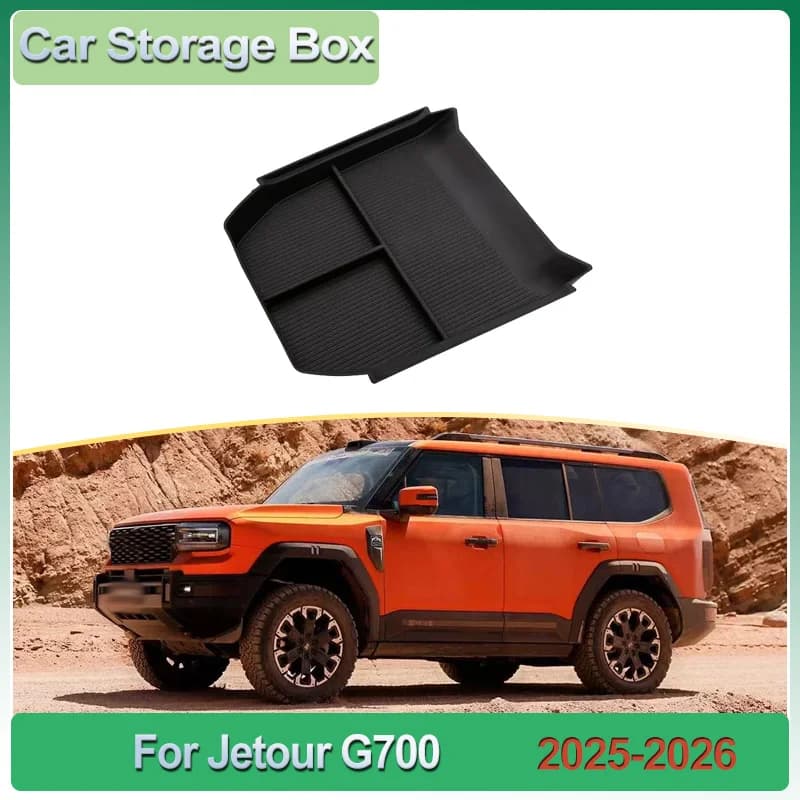 Scatola di immagazzinaggio per auto per accessori Jetour Zongheng G700 2025 2026 sotto la console centrale vassoio organizzatore accessori auto impermeabili
