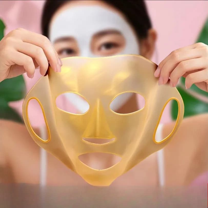 3D Silicone Face Mask Women Skin Care Moisturizing Lifting Firming Anti Wrinkle Reusable Gel Sheet Mask Facial Skin Care Tool