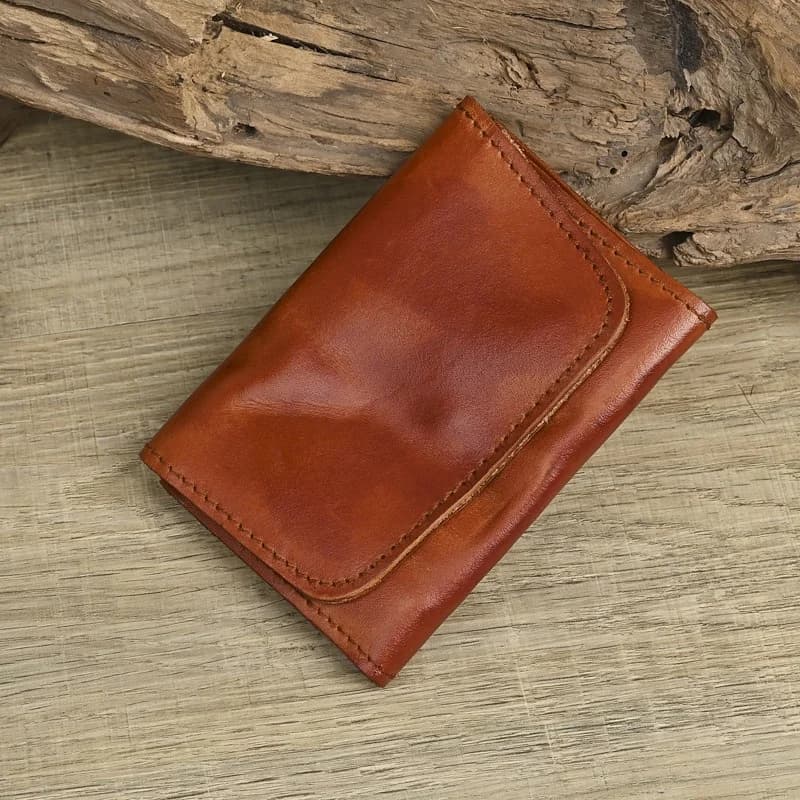 Handcrafted Color Rubbed Top Layer Leather Multi-Functional Wallet Men's Driver License Cover Creative Storage Card Holder