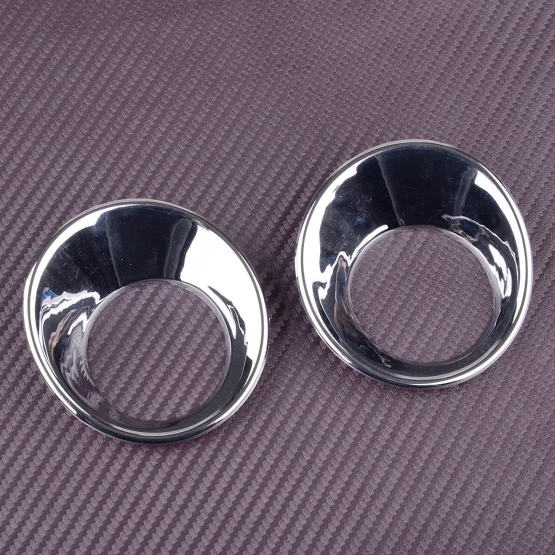 1 paio Auto Paraurti Anteriore Fendinebbia Anello Telaio Trim Misura per Toyota Corolla Cross 2021 2022 2023 Argento ABS