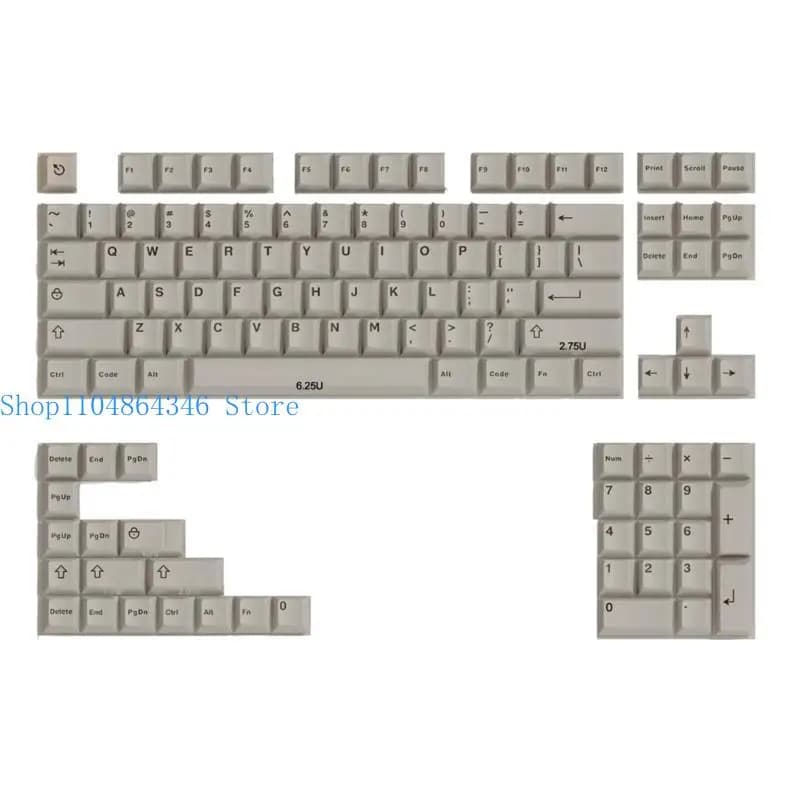 652F 121 PCS WOB Double Shot Keycaps CherryProfile Game Keycap for Most Mechanical Keyboard 108 104 980 96
