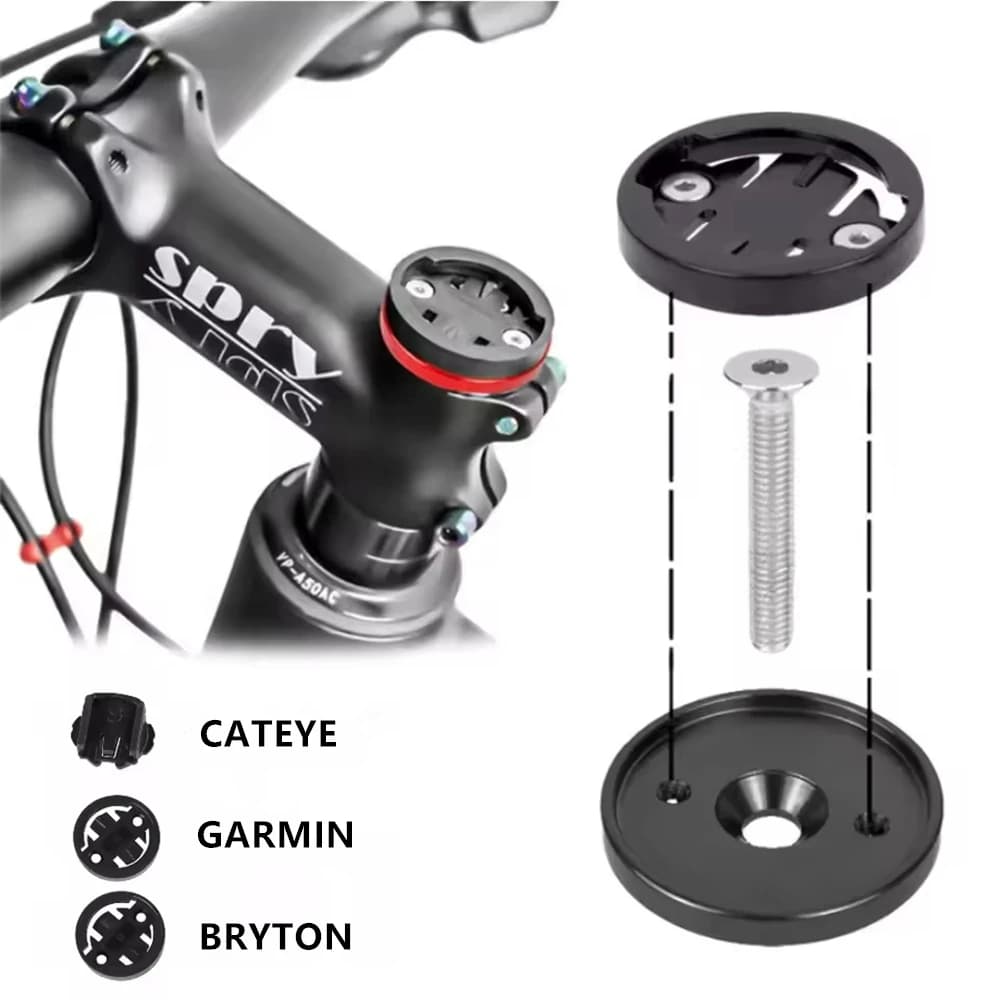 BKPTX Top Support Computer MTB Handlebar Road Bike for Garmin/Bryton/Cateye 28.6mm GPS Stopwatch Speedometer Mounting Bracket