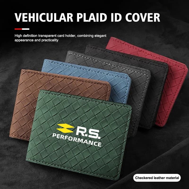 Men Short Wallet Multifunction Card Purse Driver License Bag For Renault Clio Arkana Captur Twingo Talisman RS Logan Duster