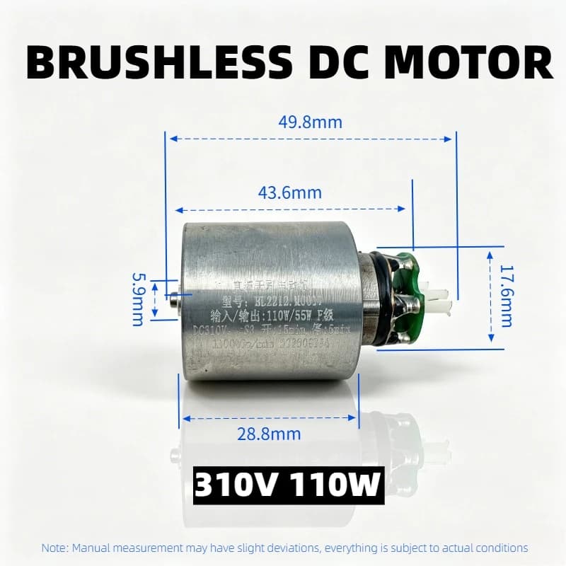 Brushless motor DC310V 110W Micro fan 110000 rpm, aluminium impeller for high speed hairdryer, cooling and ventilation systems