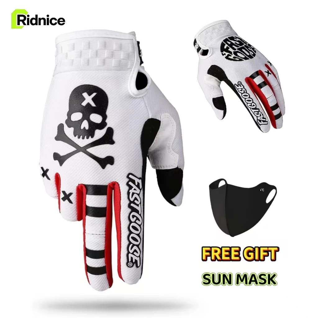 Guanti da Ciclismo Ridnice, Guanti da Moto per Uomo - Antivento e Caldi per Motocross, Moto e ATV, Sport Fuoristrada