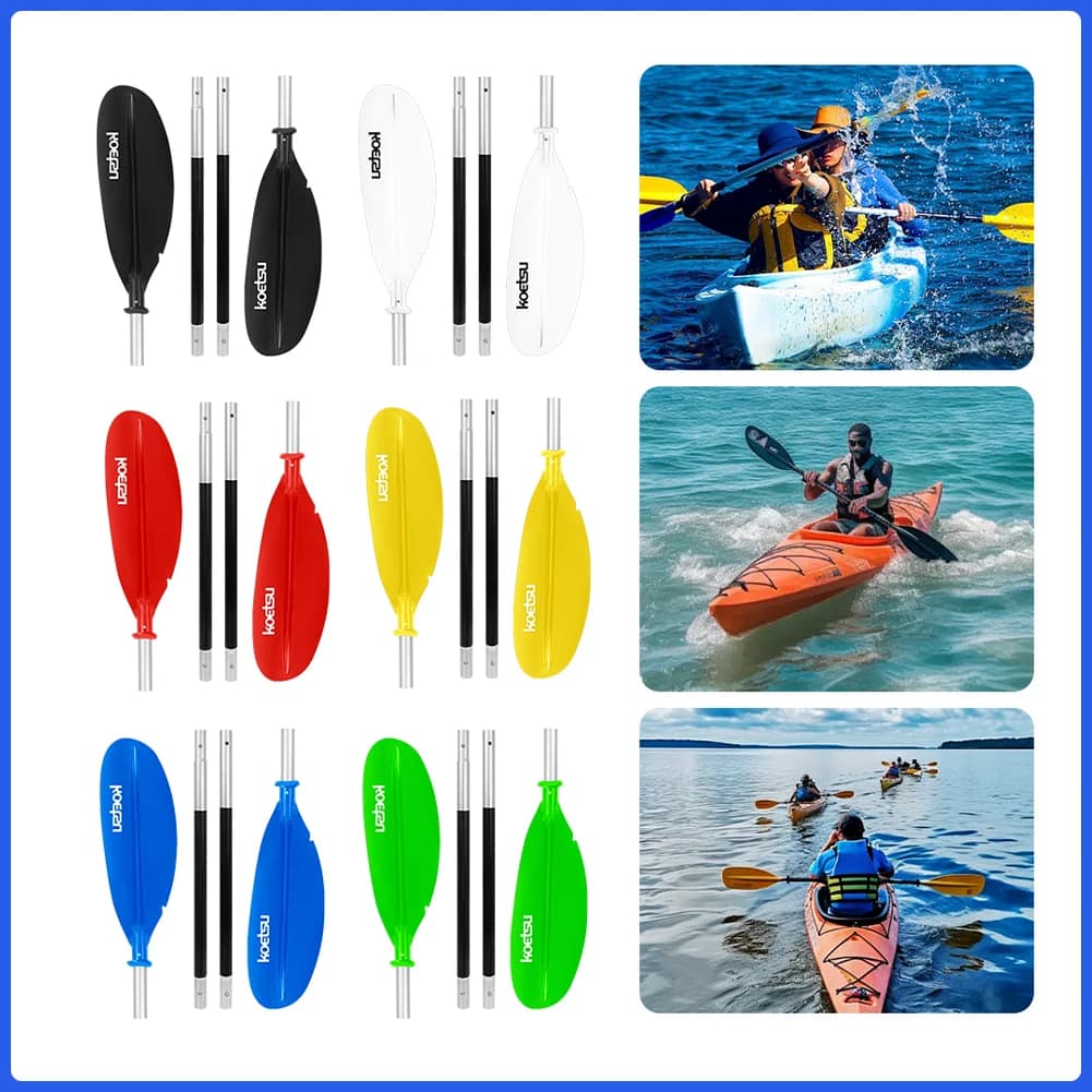 Pagaia per kayak galleggiante regolabile da 4 pezzi Pagaia per kayak galleggiante in lega di alluminio Stand Up Paddleboard per sport acquatici all'aperto